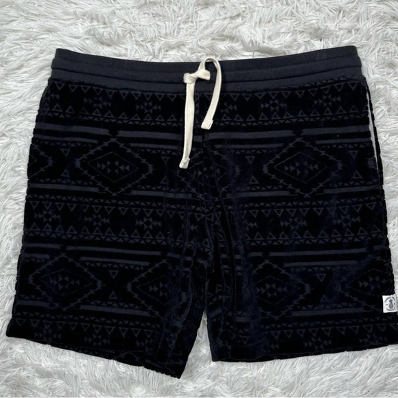 Chubbies Velour Sweat Short Size XL - Black Geometric - Picture 3 of 4
